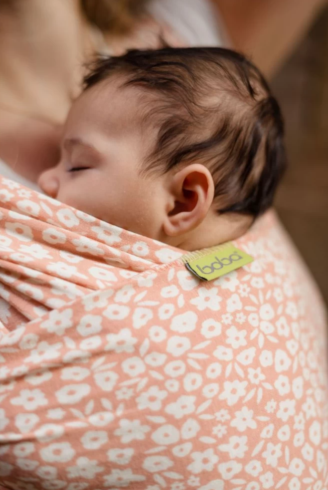 Boba Wrap elastic din bumbac 0m+, Blush Meadow 01 Imagine principală a produsului