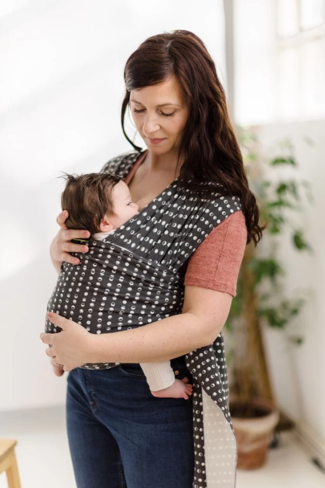 Boba Wrap elastic din bumbac 0m+, Moon Phases 01 Imagine principală a produsului