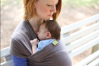 Boba Wrap elastic din bumbac organic 0m+, Dark Gray 01