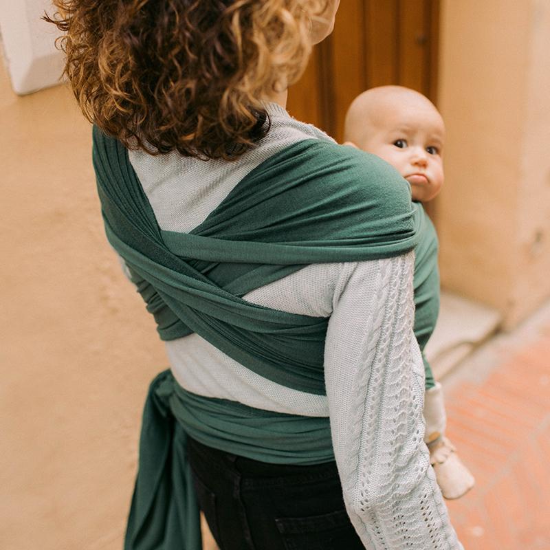 Boba Wrap elastic organic cu bambus 0m+ Rainforest 03