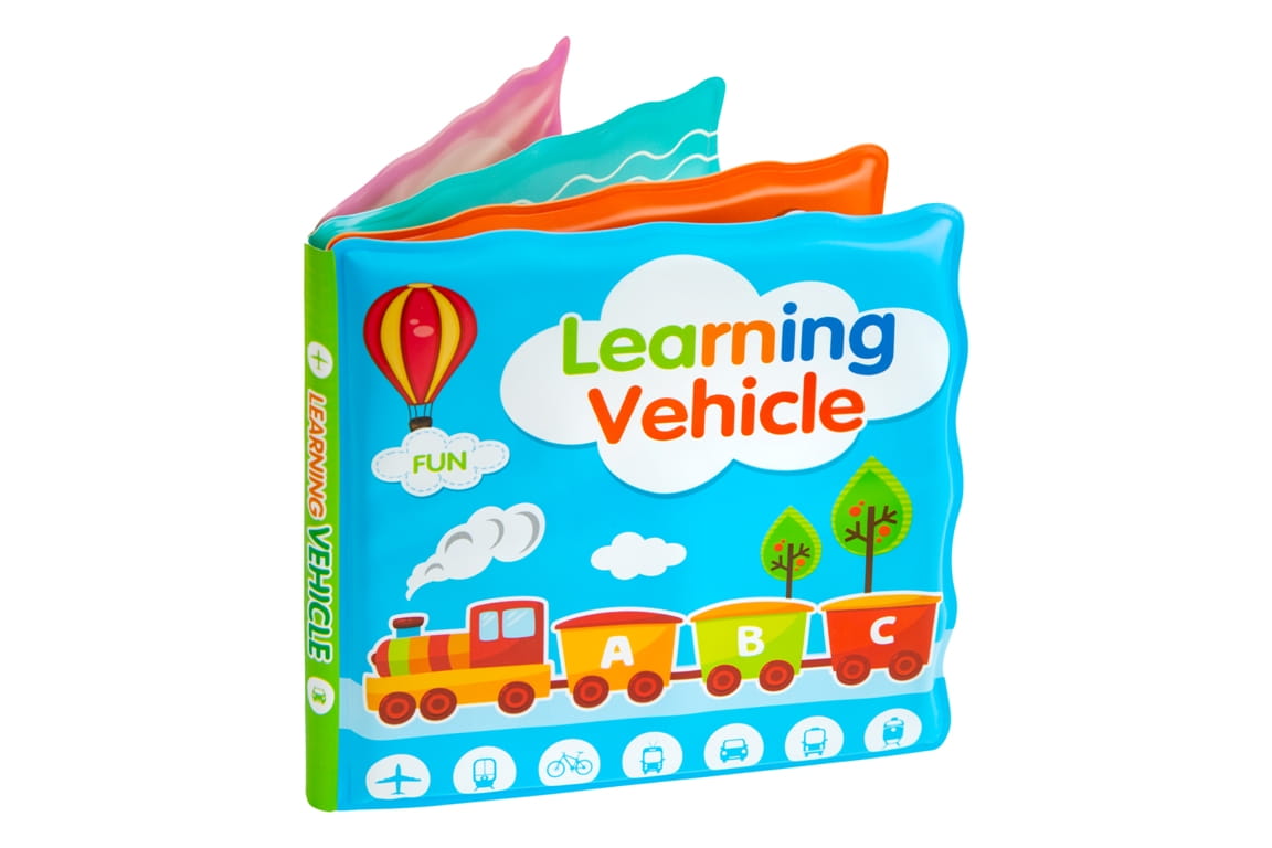 Bocioland jucarie de baie carticica 6m+, Learning Vehicle 01