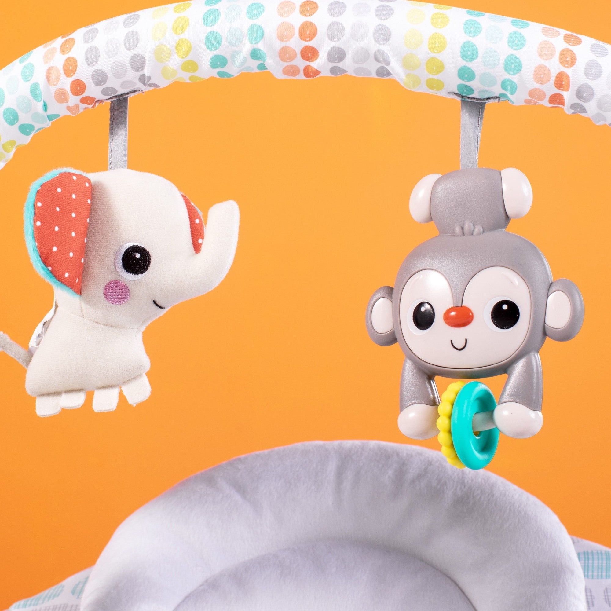 Bright Starts leagan portabil 0-9 kg Whimsical Wild 12