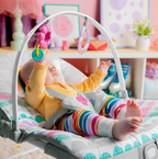 Bright Starts balansoar Rosy Rainbow 2în1 pentru 0m+