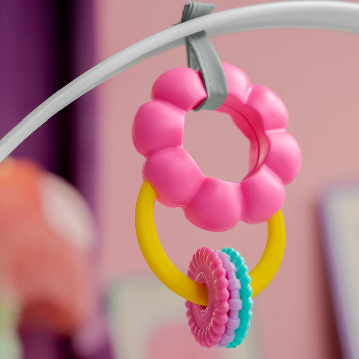 Bright Starts balansoar Rosy Rainbow 2în1 pentru 0m+