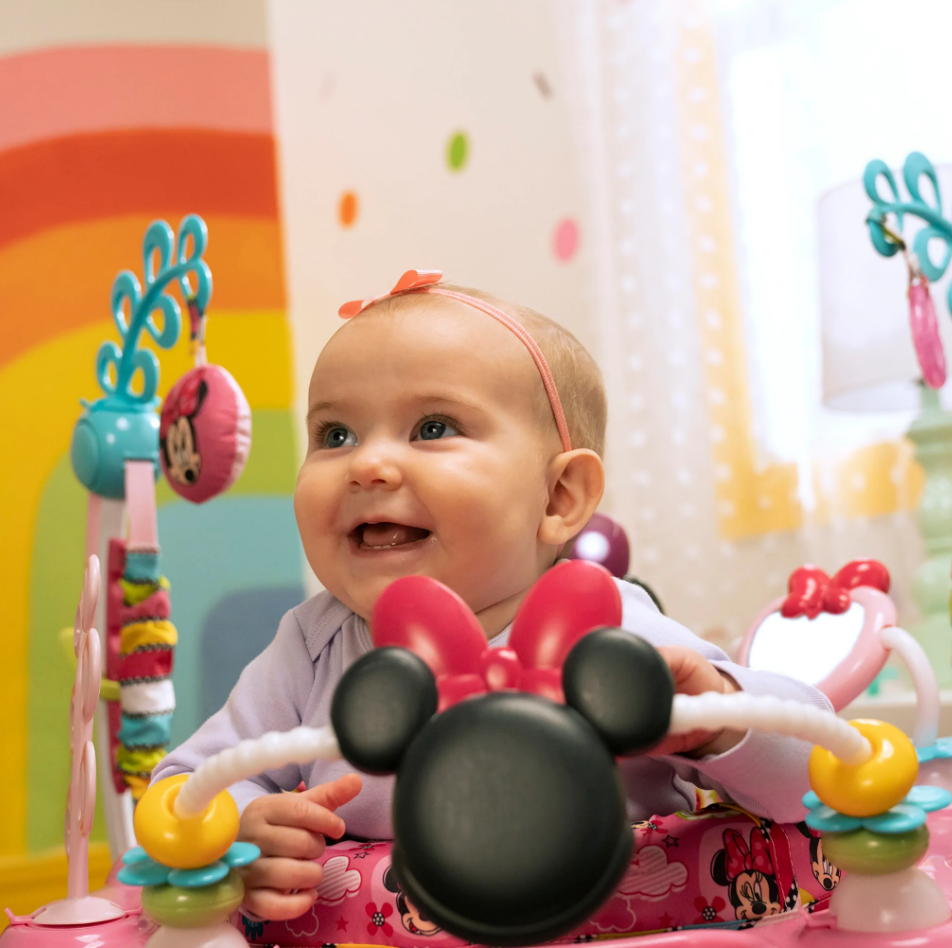 Bright Starts Centru de activitati Minnie Mouse Jumper 6m+