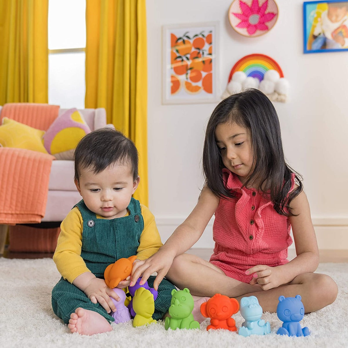 Bright Starts jucarie Echipa animalutelor colorate 3m+