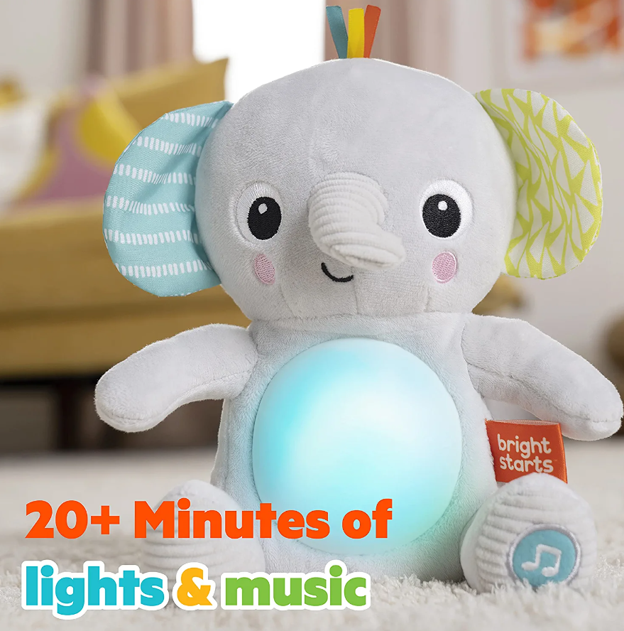 Bright Starts jucarie interactiva Hug a Bye Baby Elephant 0m+
