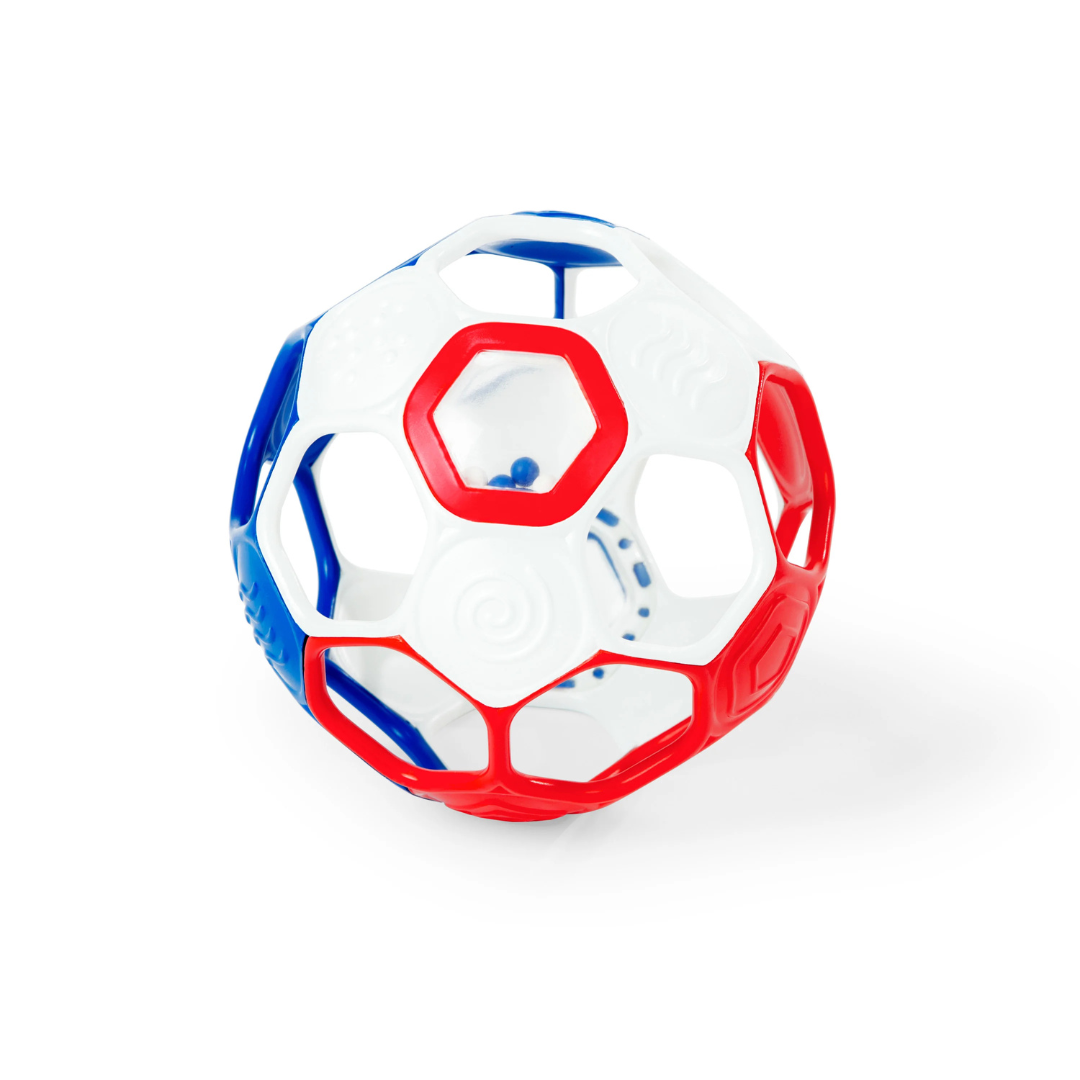 Bright Starts Minge zornaitoare Grippin' Goals Oball 0m+ Alb-Albastru