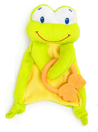 Bright Starts Paturica rontaitoare Cozy Chew – Broasca verde 0m+ Imagine principală a produsului
