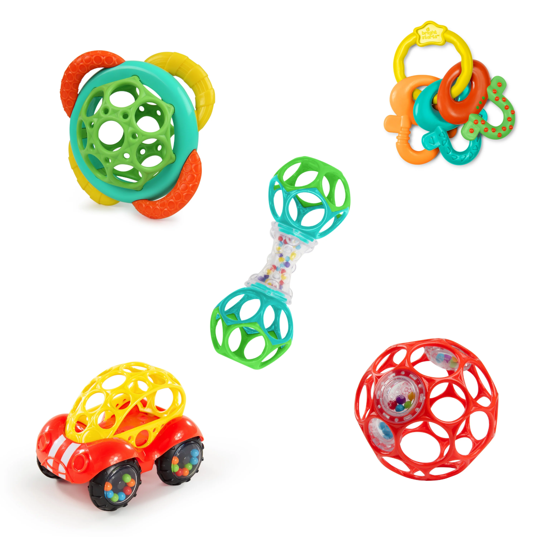 Bright Starts set cadou cu 5 jucarii Soothers&Shakers 0m+