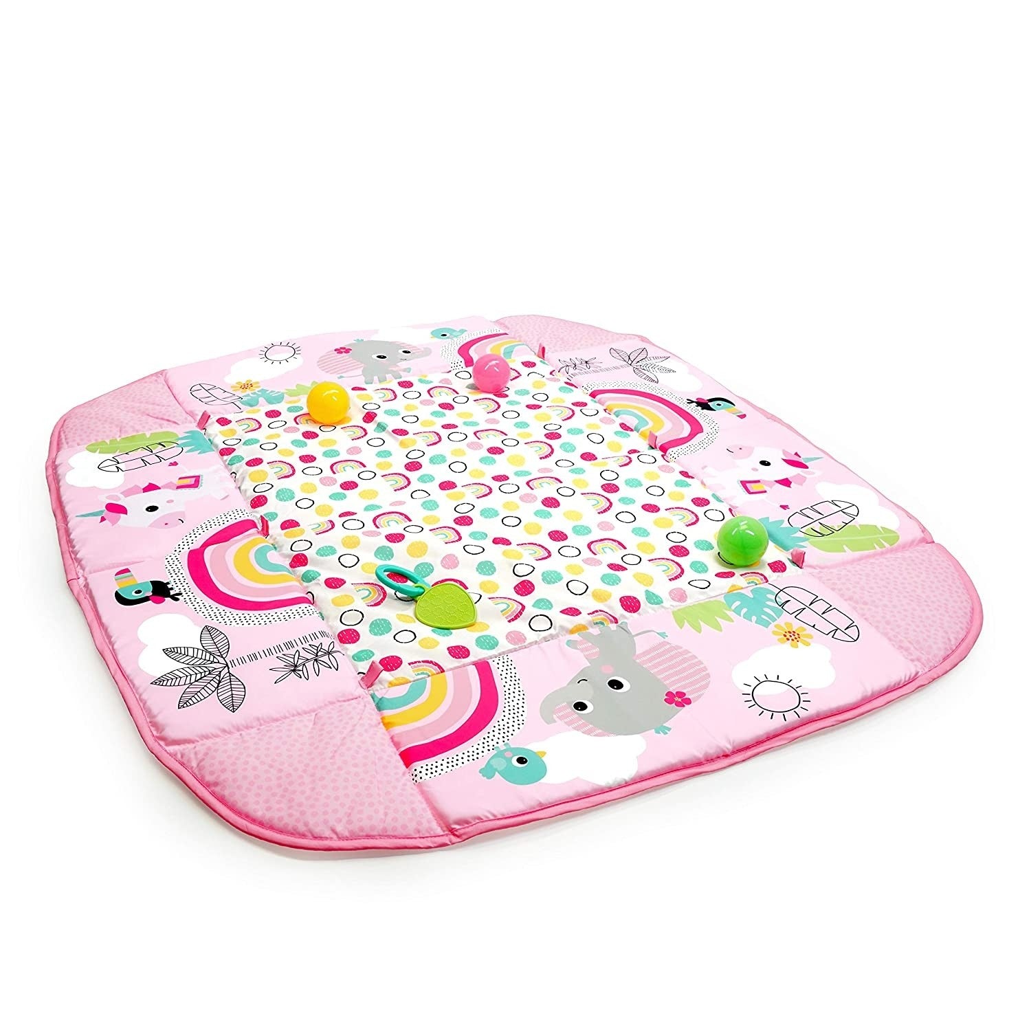 Bright Starts covor de joaca 5in1 Gym&Ball Pit Rainbow 03