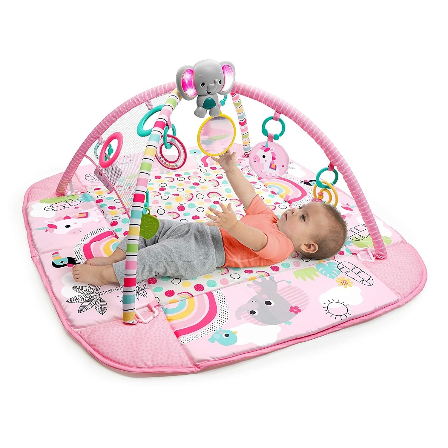 Bright Starts covor de joaca 5in1 Gym&Ball Pit Rainbow 07