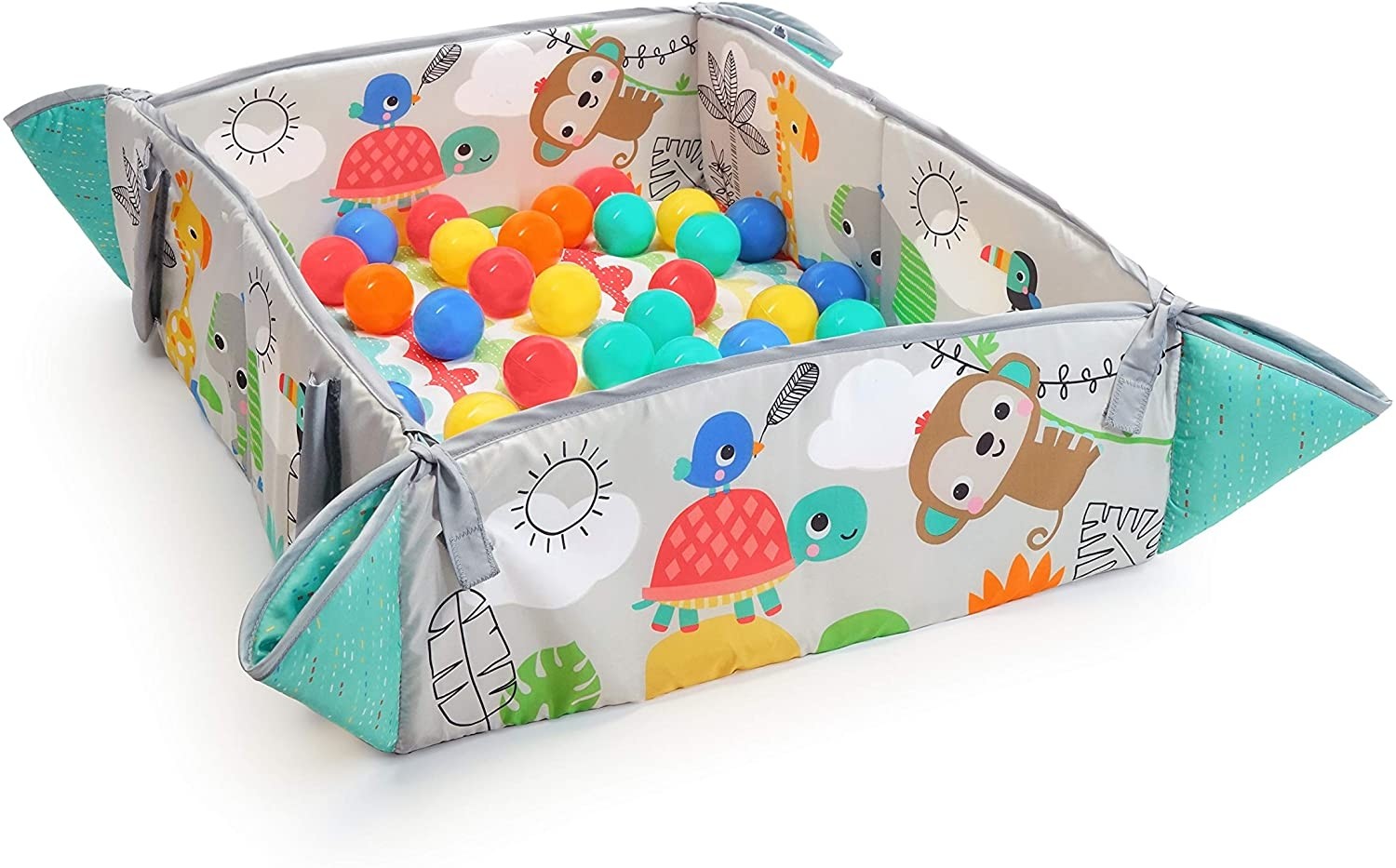 Bright Starts covor de joaca 5in1 Gym & Ball Pit 8