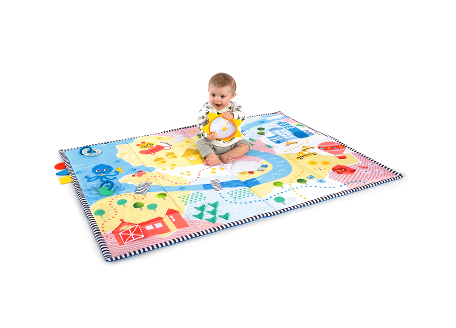 Bright Starts covor de joaca salteluta Plush Busy Mat 0m+ 03