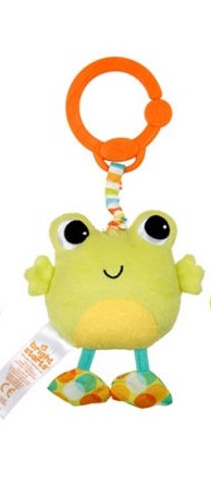 Bright Starts jucarie cu vibratii animalutele jucause 0m+, Broscuta 