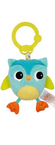 Bright Starts jucarie cu vibratii animalutele jucause 0m+, Bufnita