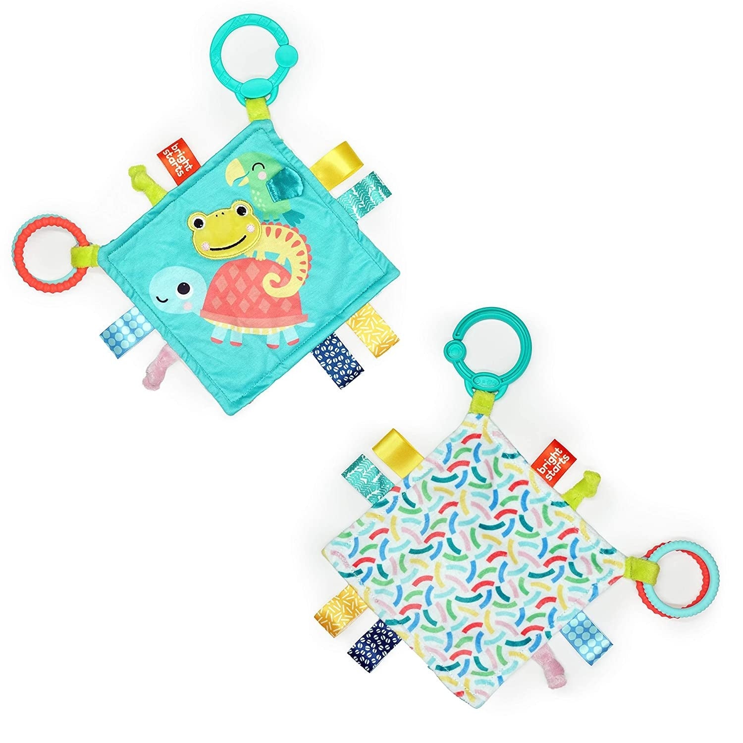 Bright Starts jucarie mini paturica cu animalute vesele 0m+ 02