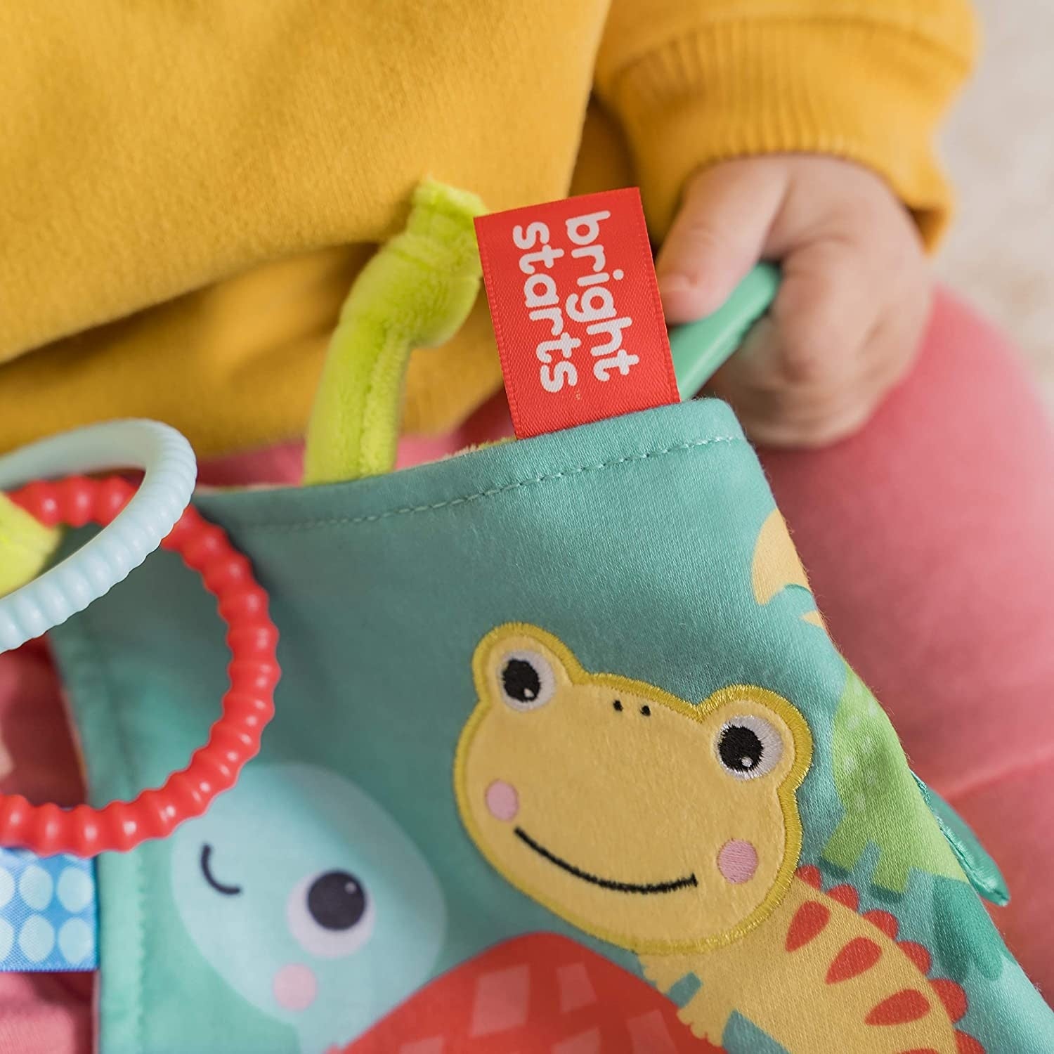 Bright Starts jucarie mini paturica cu animalute vesele 0m+ 05