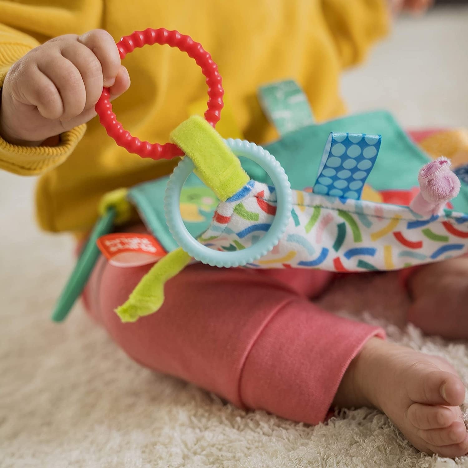 Bright Starts jucarie mini paturica cu animalute vesele 0m+ 08
