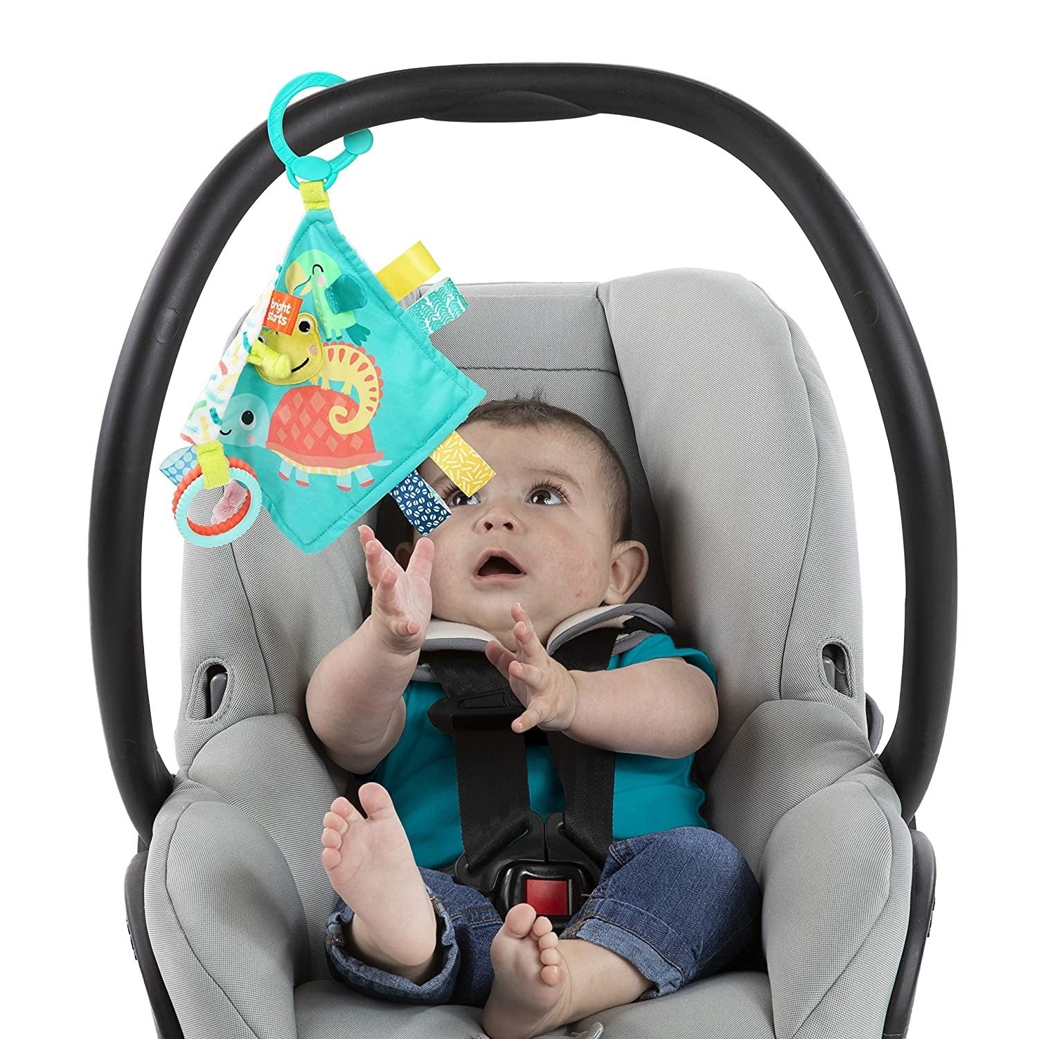 Bright Starts jucarie mini paturica cu animalute vesele 0m+ 04
