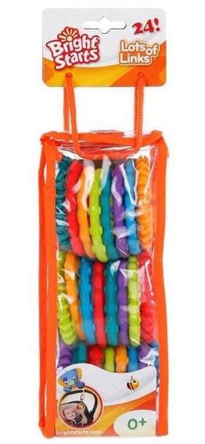 Bright Starts jucarie set de 24 de inele Lots of Link 02