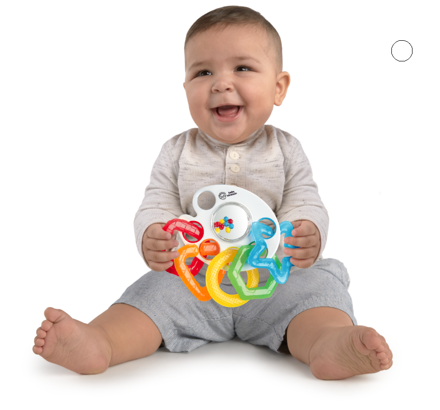 Bright Starts jucarie zornaitoare cu inele multicolore 0m+ 04