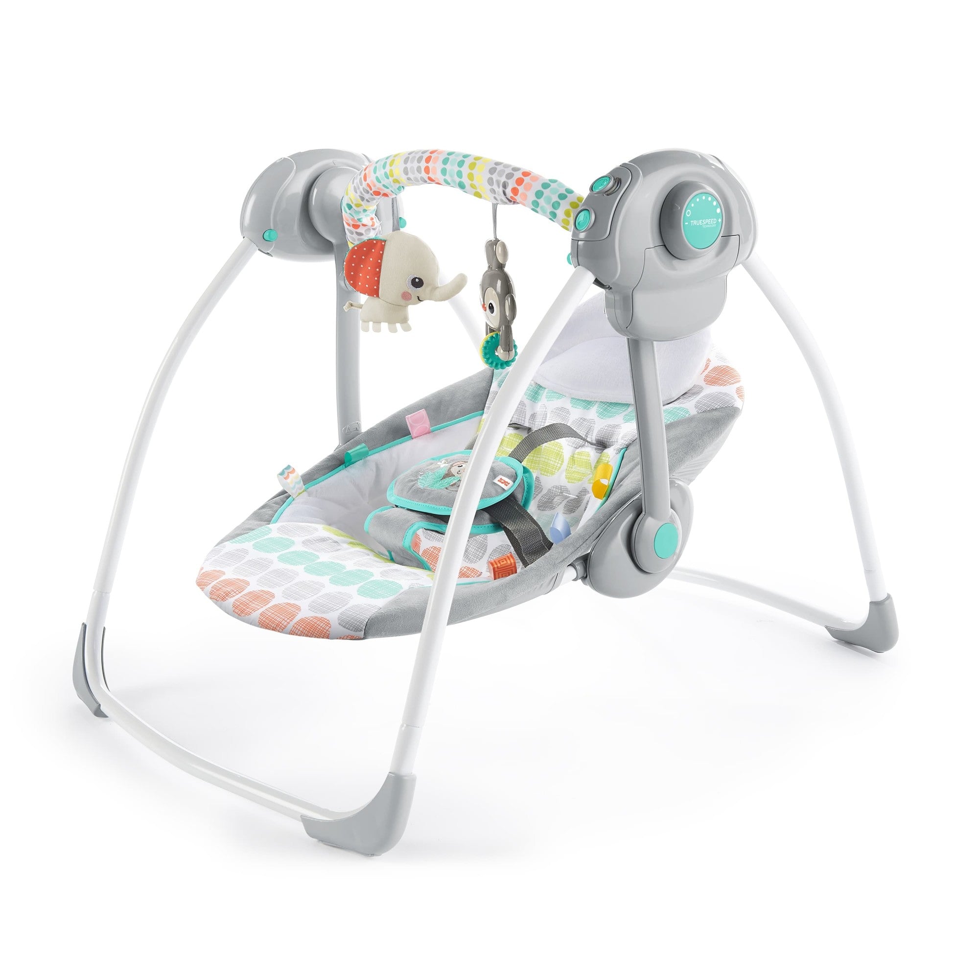 Bright Starts leagan portabil 0-9 kg Whimsical Wild  01