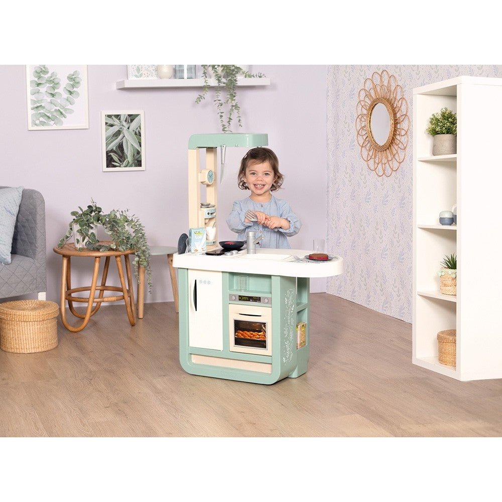 Smoby bucatarie Cherry Kitchen cu 25 accesorii 3 ani+