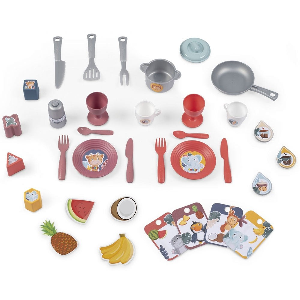 Smoby jucarie bucatarie Cooky Kitchen cu accesorii 3 ani+ Albastru