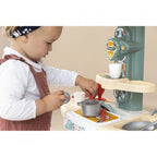 Smoby jucarie bucatarie Cooky Kitchen cu accesorii 3 ani+ Albastru