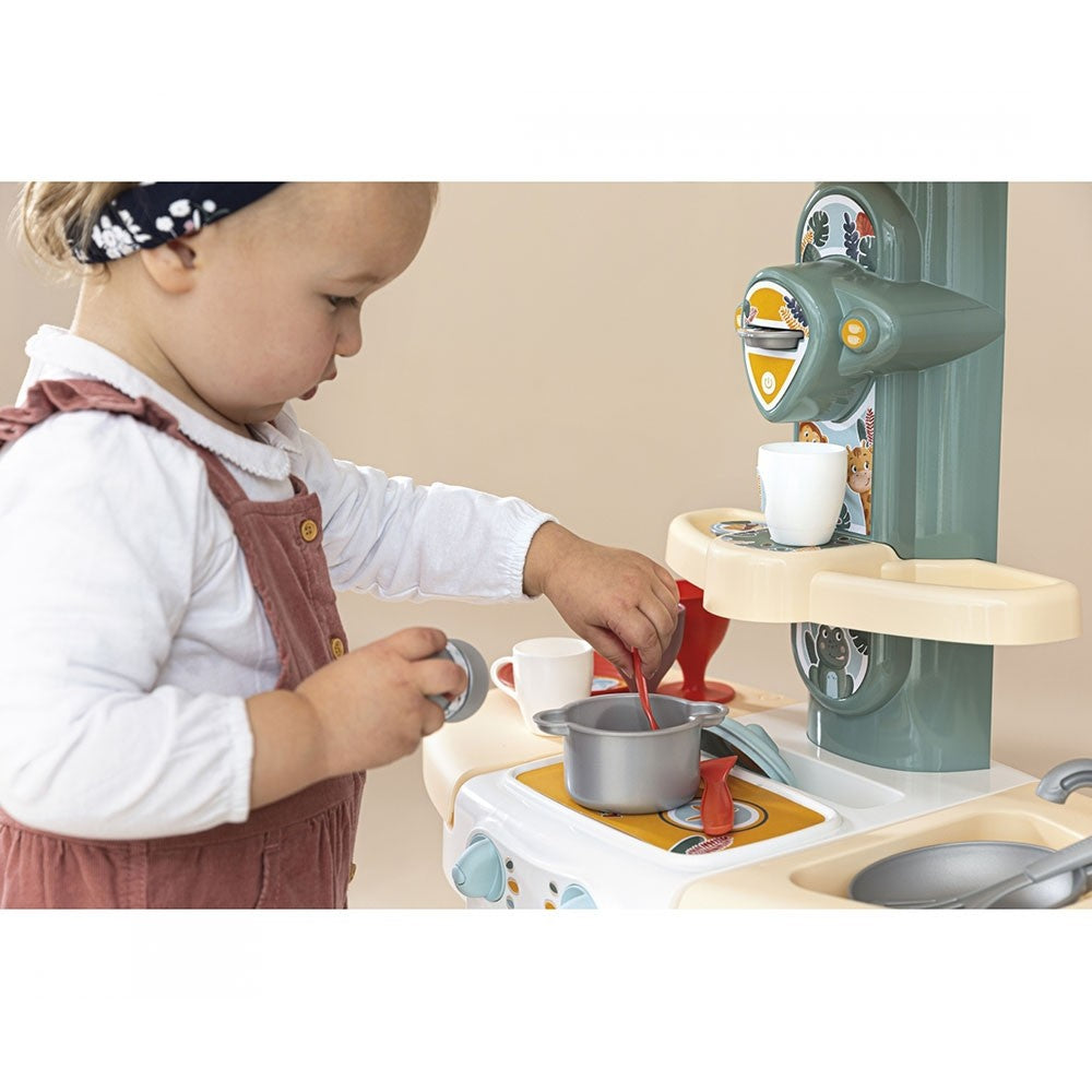 Smoby jucarie bucatarie Cooky Kitchen cu accesorii 3 ani+ Albastru