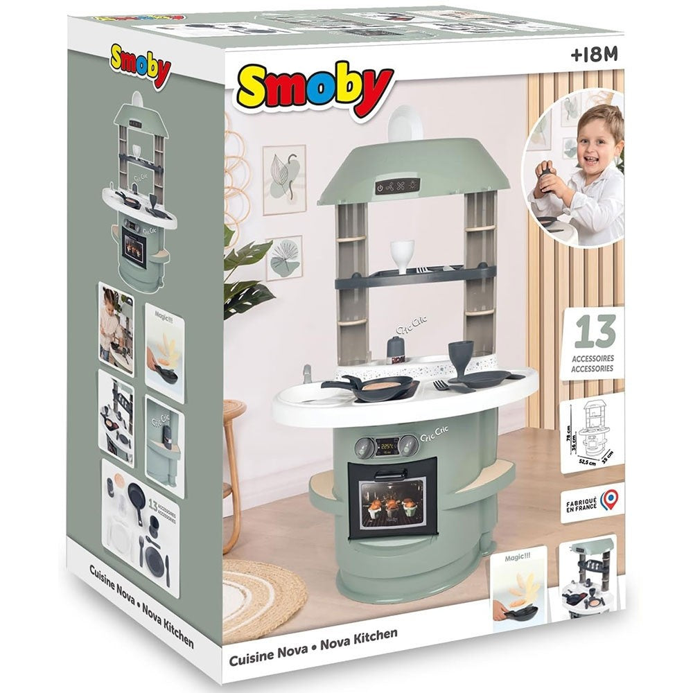 Smoby jucarie Bucatarie Nova verde cu accesorii 3 ani+