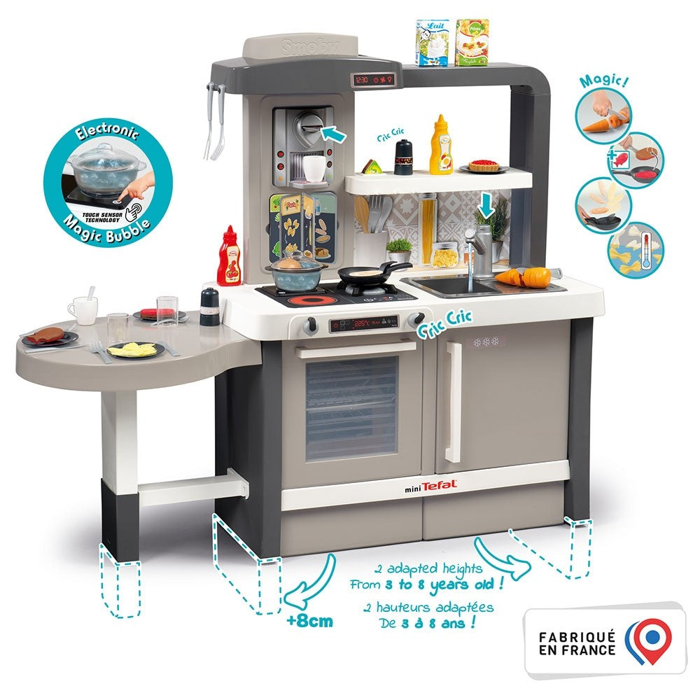 Smoby Bucatarie Tefal Evolutive 3 ani+ Gri