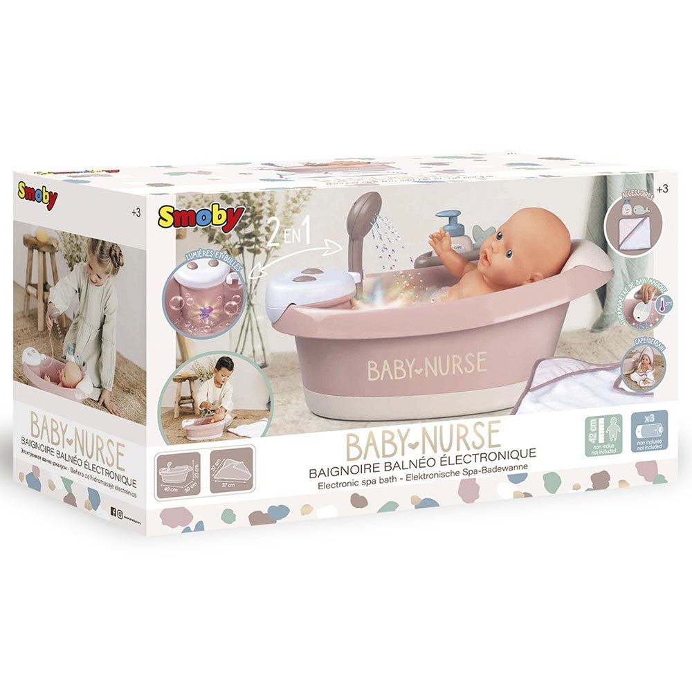 Smoby Cadita pentru papusa Baby Nurse Baleno Bath 3 ani+