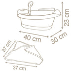 Smoby Cadita pentru papusa Baby Nurse Baleno Bath 3 ani+