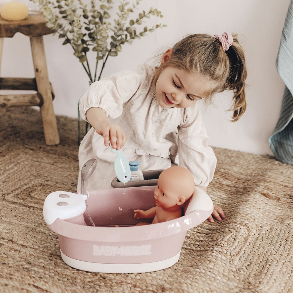 Smoby Cadita pentru papusa Baby Nurse Baleno Bath 3 ani+
