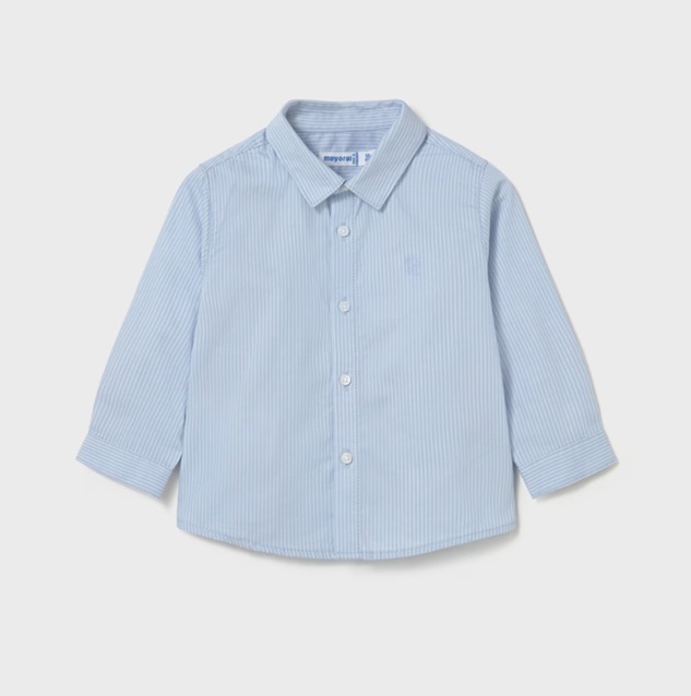 Mayoral camasa baieti basic 6-48 luni Sky blue stripes Imagine principală a produsului