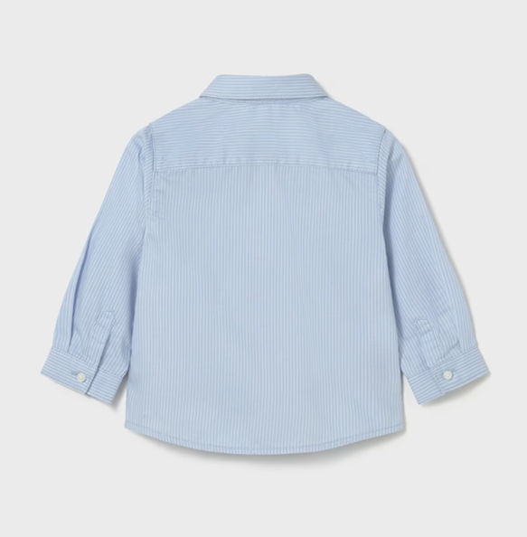 Mayoral camasa baieti basic 6-48 luni Sky blue stripes Imagine secundară a produsului