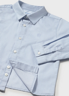 Mayoral camasa baieti basic 6-48 luni Sky blue stripes