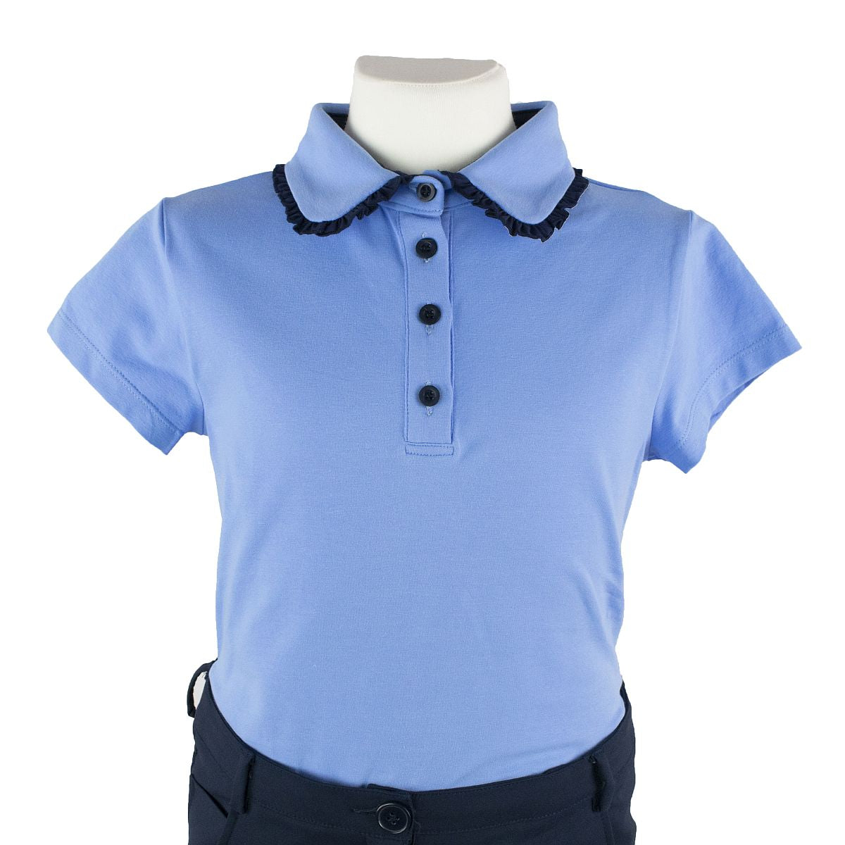 Camasa fete Iulia Blue-Dark Blue 01 Imagine principală a produsului