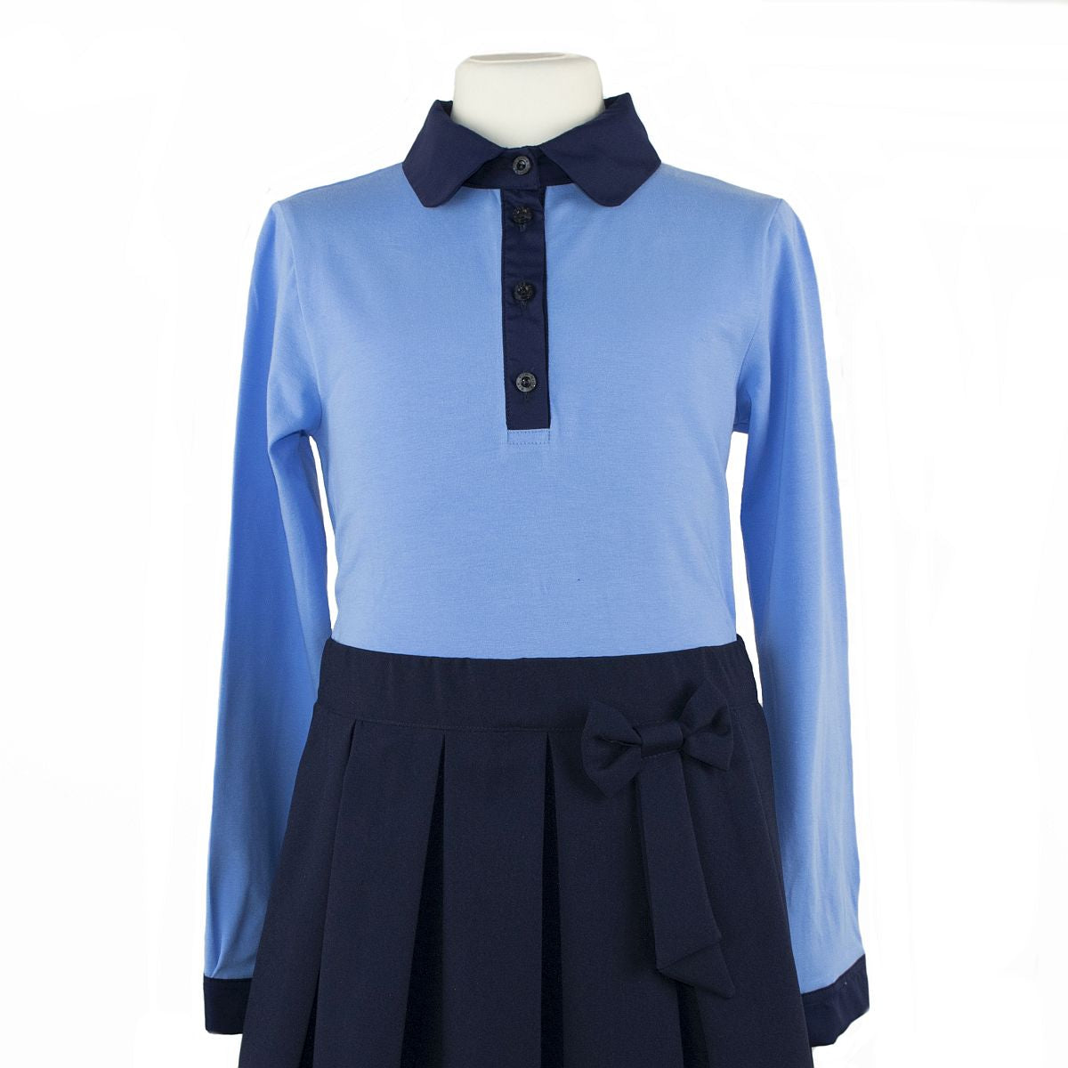 Camasa fete Romina blue 01