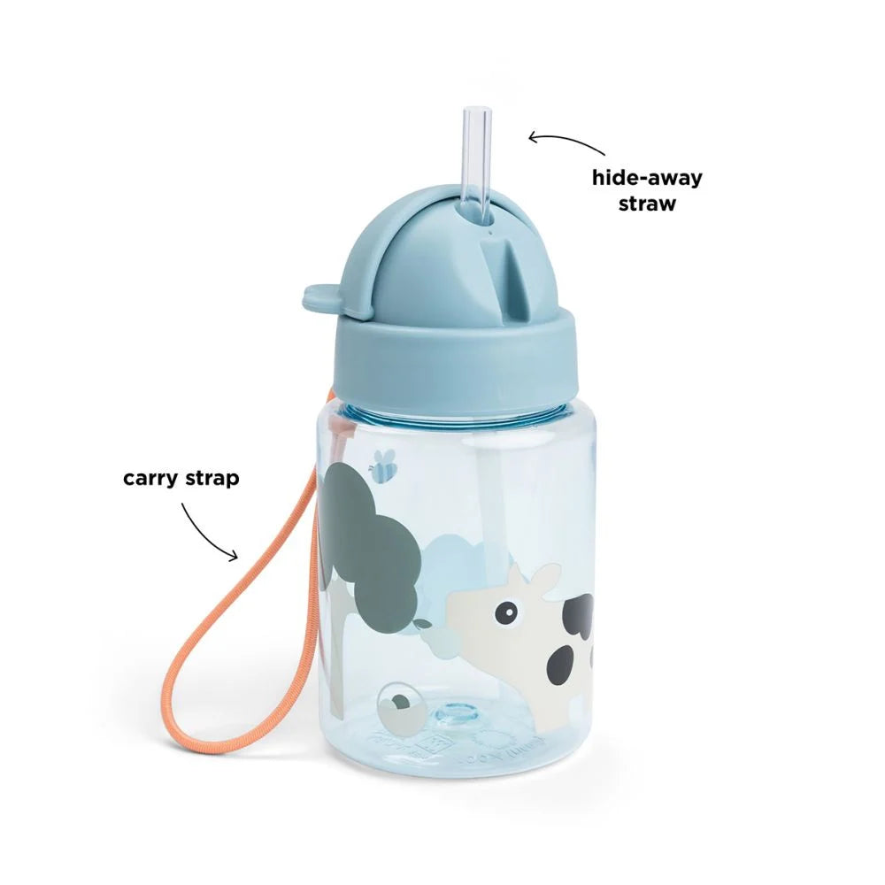 Done by Deer cana cu pai 280 ml 12m+ Tiny Farm Blue