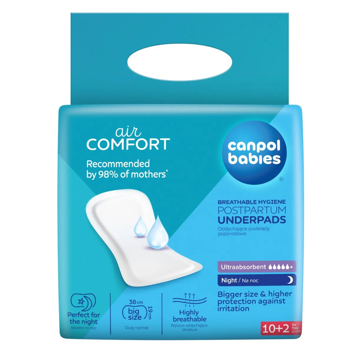 Canpol Babies absorbante postnatale Air Comfort 12 buc