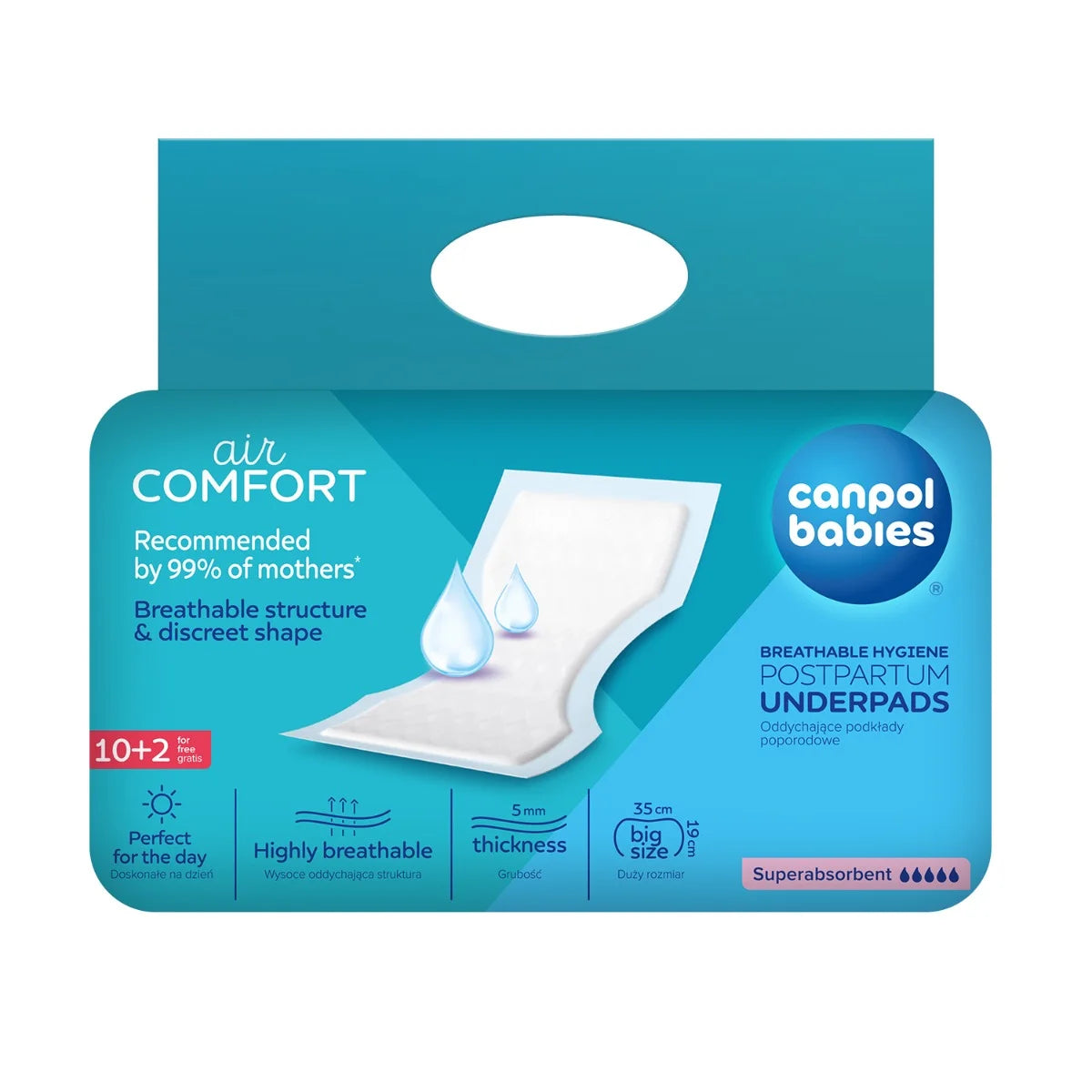 Canpol Babies absorbante postpartum Air Comfort 12 buc