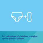 Canpol Babies chiloti postpartum 2in1 de unica folosinta cu insertie