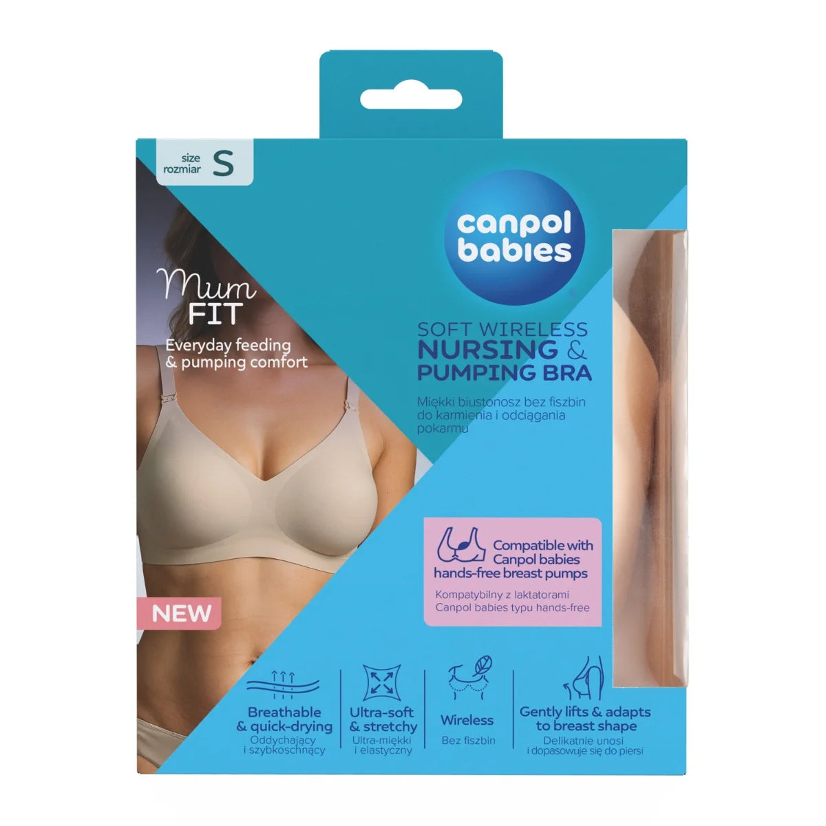 Canpol Babies sutien alaptat MumFIT marime S Cream Imagine secundară a produsului