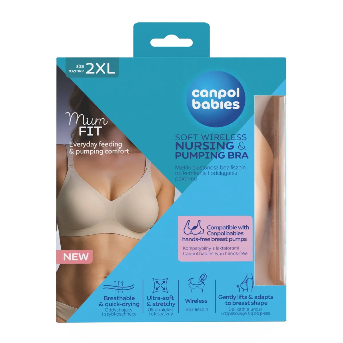 Canpol Babies sutien alaptat MumFIT marime 2XL Cream