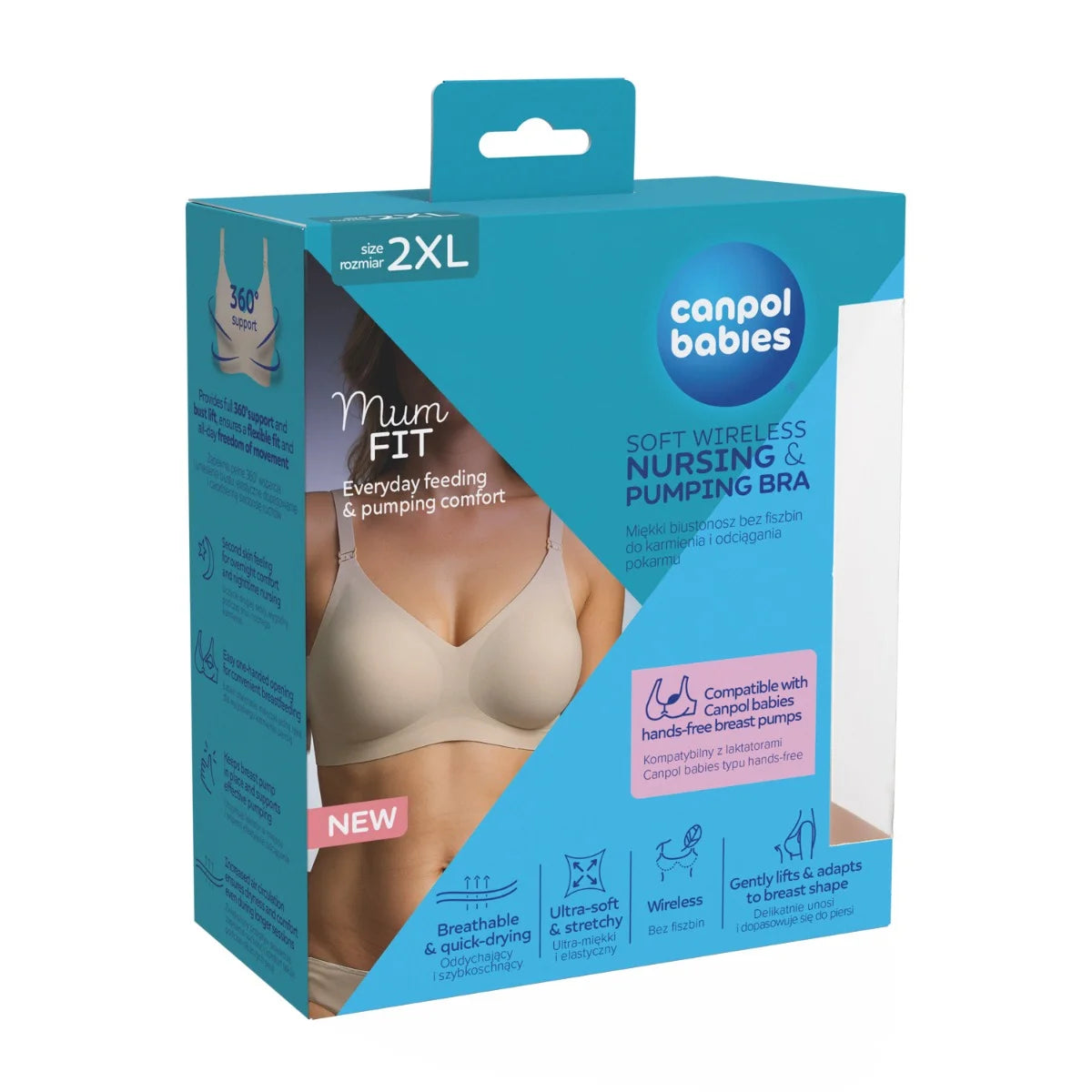 Canpol Babies sutien alaptat MumFIT marime 2XL Cream