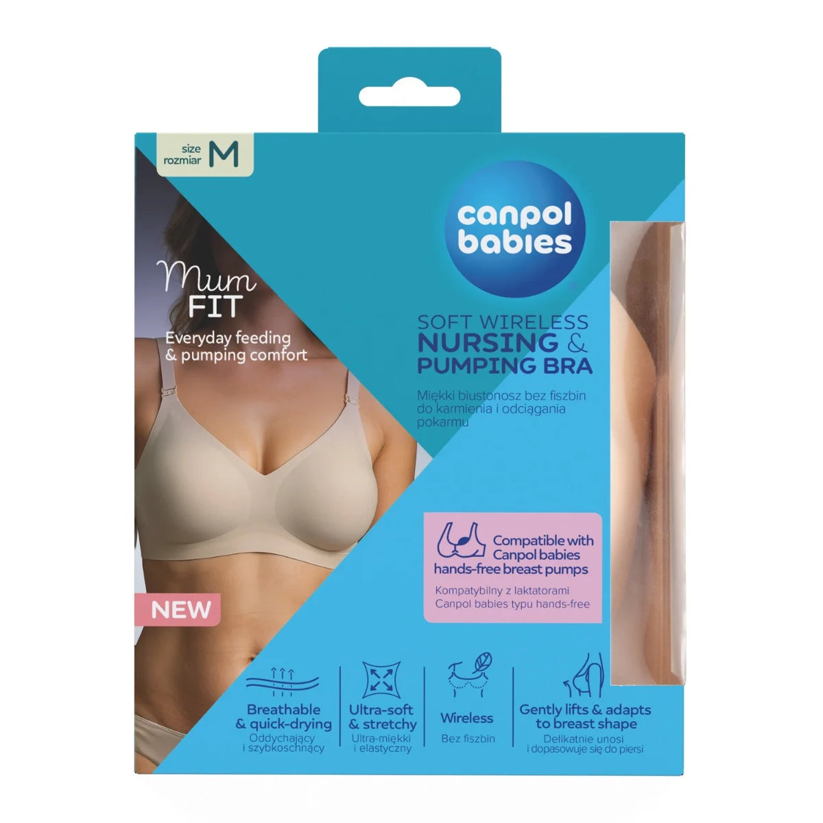Canpol Babies sutien alaptat MumFIT marime M Cream