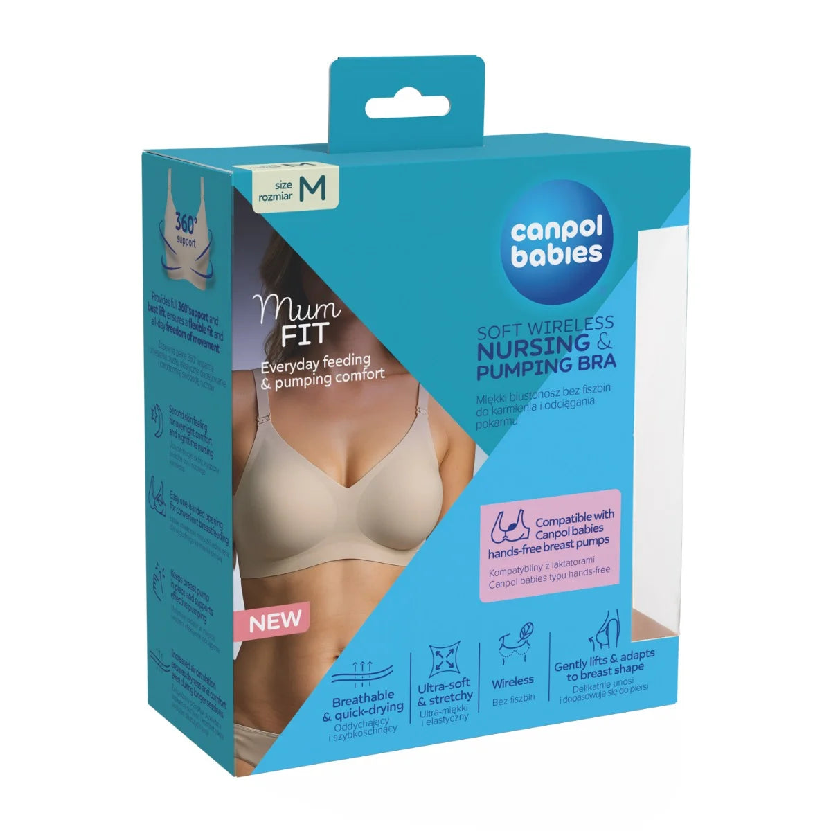 Canpol Babies sutien alaptat MumFIT marime M Cream Imagine principală a produsului